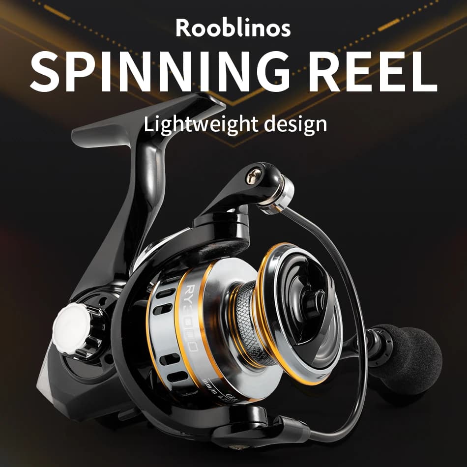Moulinet de pêche ROOBLINOS RY spinning ultraléger métal eau douce et mer haute vitesse