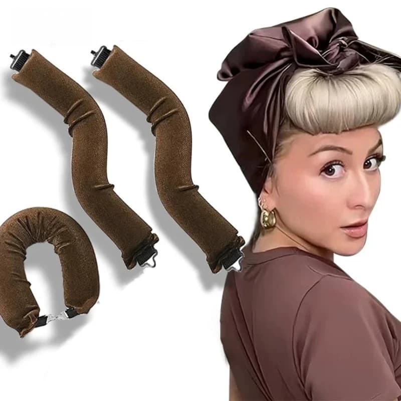 Rouleaux de mise en plis sans chaleur pour pêcheurs - Accessoire capillaire pratique pour journées de pêche