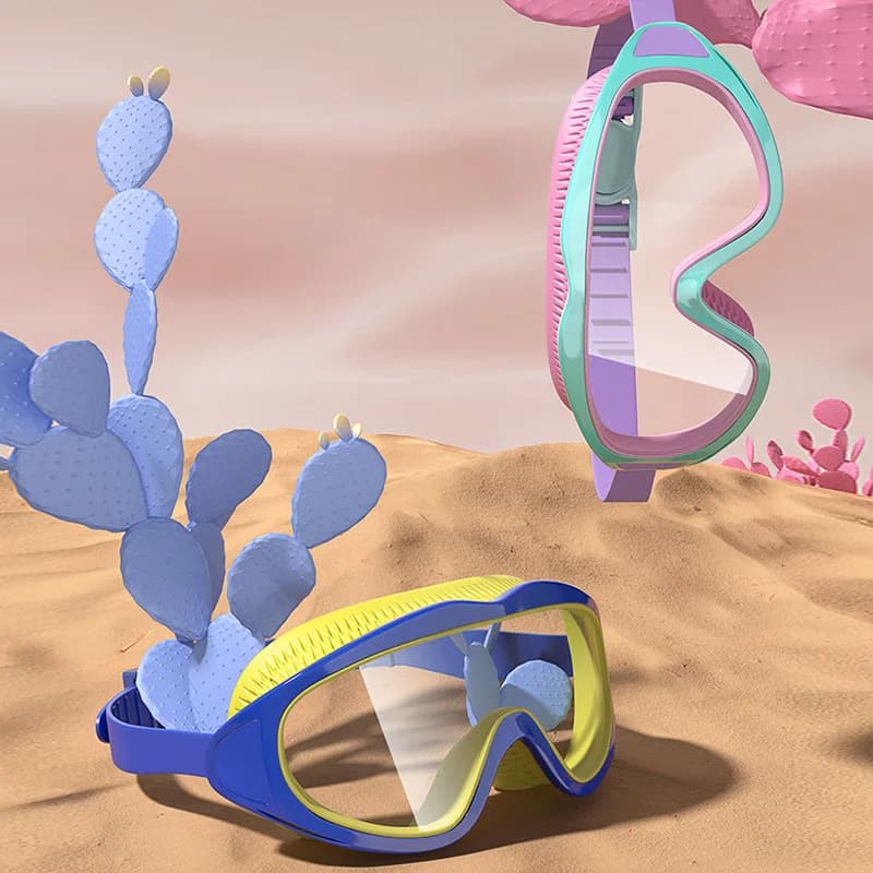 Lunettes de plongée enfants professionnelles grand coffret anti-buée étanches garçons filles