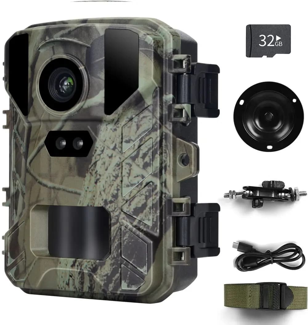 Caméra trail mini HD4K infrarouge faible lueur 48MP étanche IP66 pour piégeage game wildlife