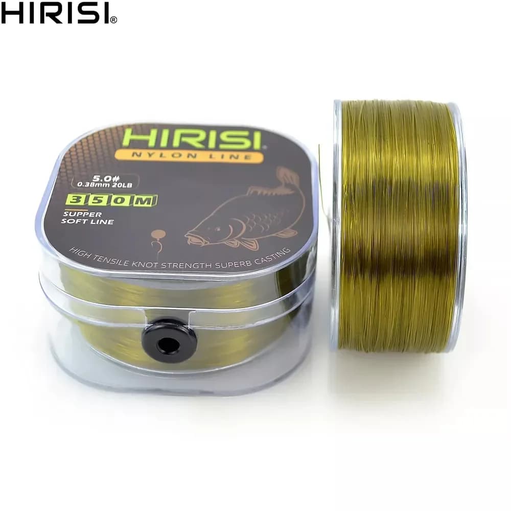 Ligne de pêche monofilament nylon Hirisi 350m résistance carpe et carnassiers