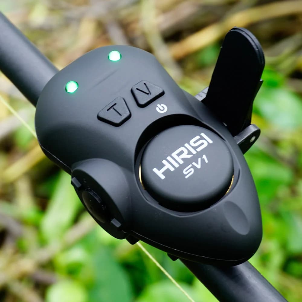 Set d'alarme de touche lumineux Hirisi SV1 avec étui - Indicateur portable pour pêche carpe et nuit