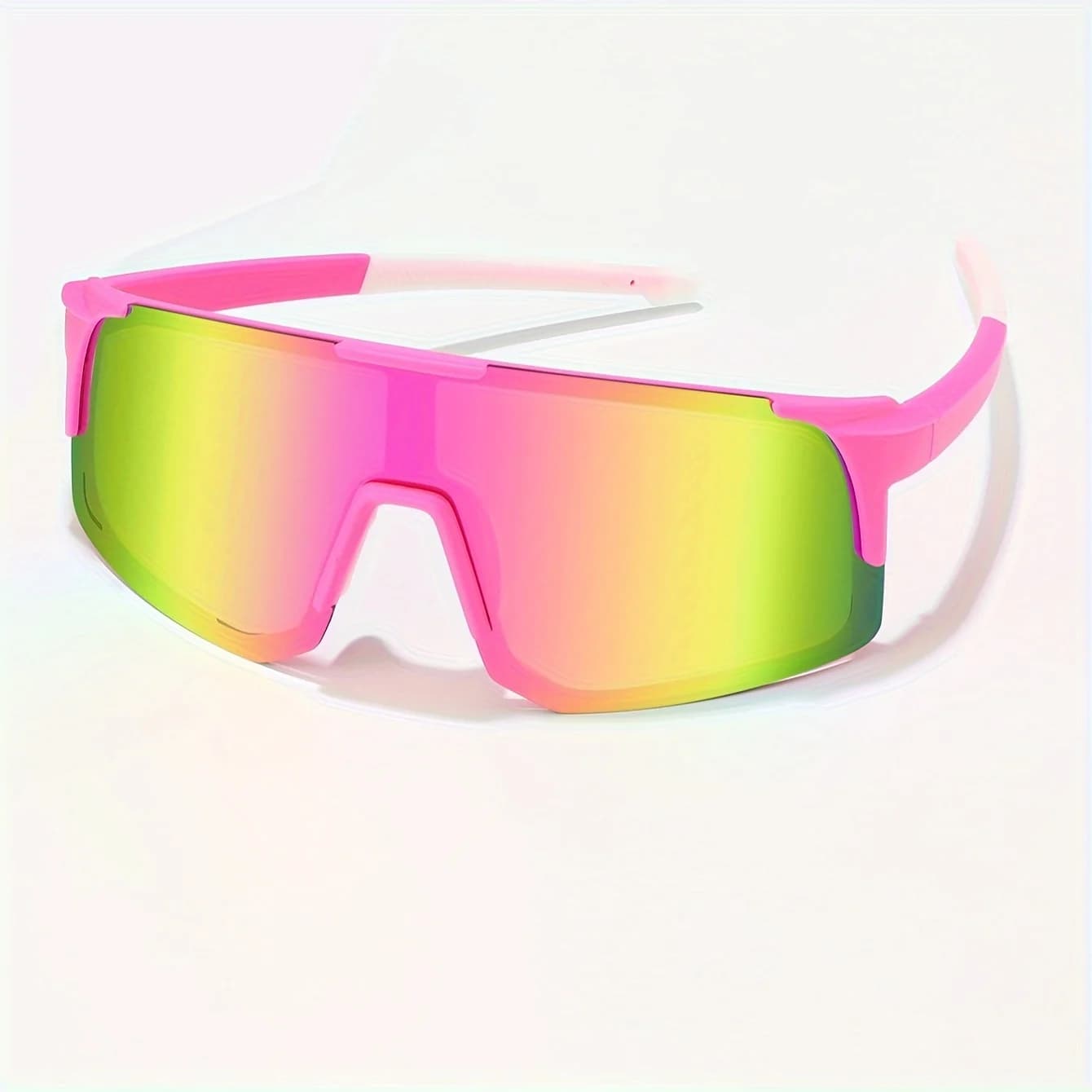 Lunettes de sport enveloppantes pêche cyclisme ski grand format protection UV400 unisexe