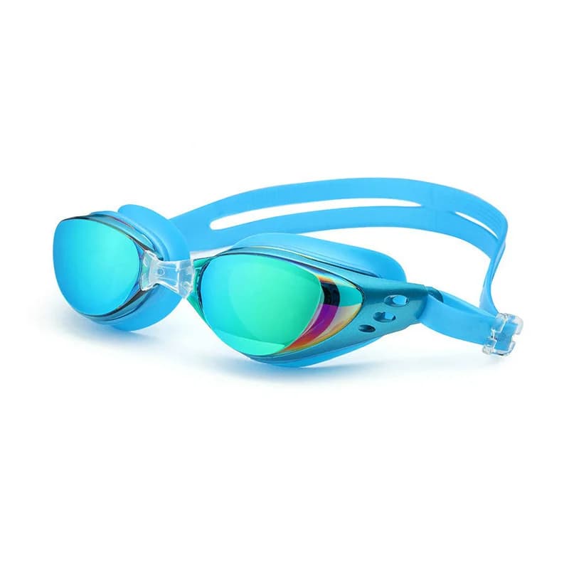 Lunettes de natation myopie -1 à -10 électroplaquées noires anti-buée pour piscine et plongée
