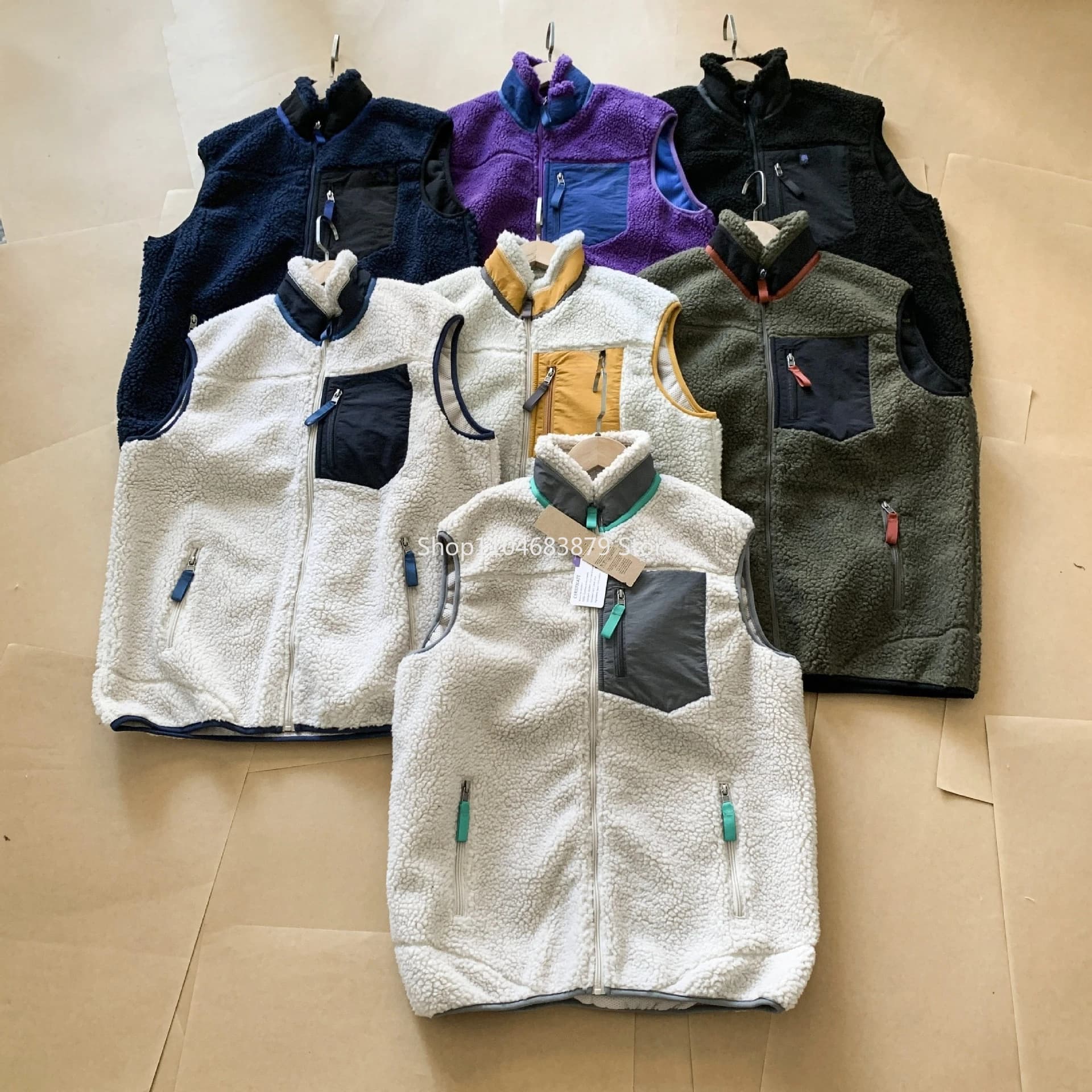 Veste sans manches velours mouton homme Pata tendance - Haut mode automne hiver origine chinoise