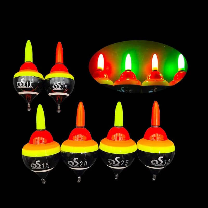 Flotteur électronique lumineux pêche de nuit ABS - Buoyancy bobber avec pile CR425 pour pêche en mer précise