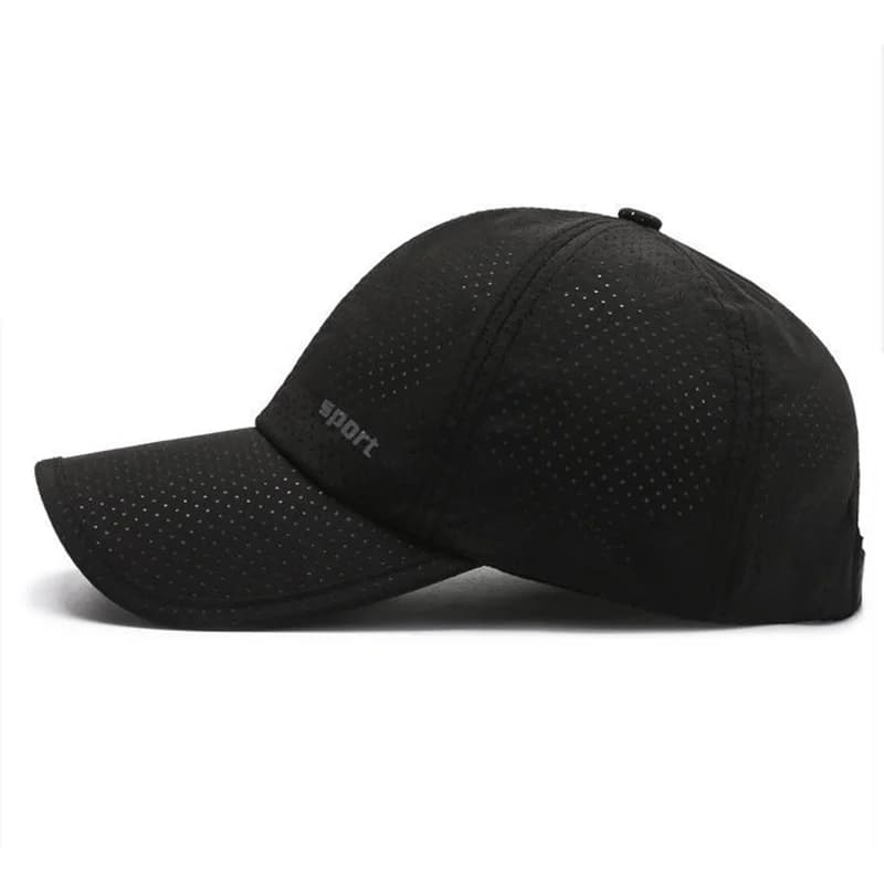 Casquette baseball outdoor séchage rapide respirante réglable pour pêche sports extérieurs