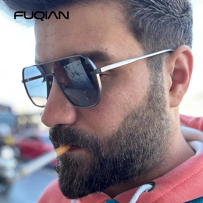 Lunettes photochromiques métal luxe polarisées - Technologie caméléon conduite pêche UV400