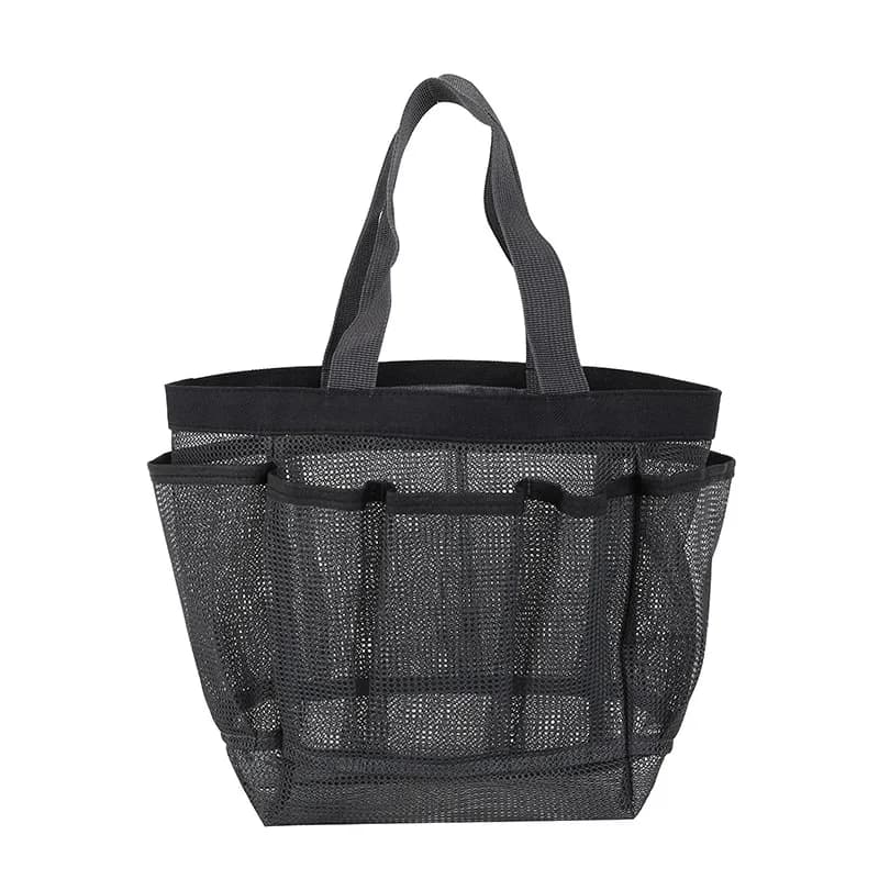 Sac de plage mesh avec 8 poches étanche léger pliable grand format pour piscine été
