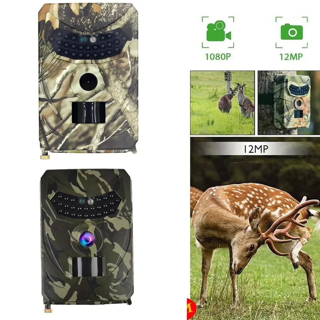 Caméra faune 12MP 1080P infrarouge étanche moniteur chasse trail observation animaux