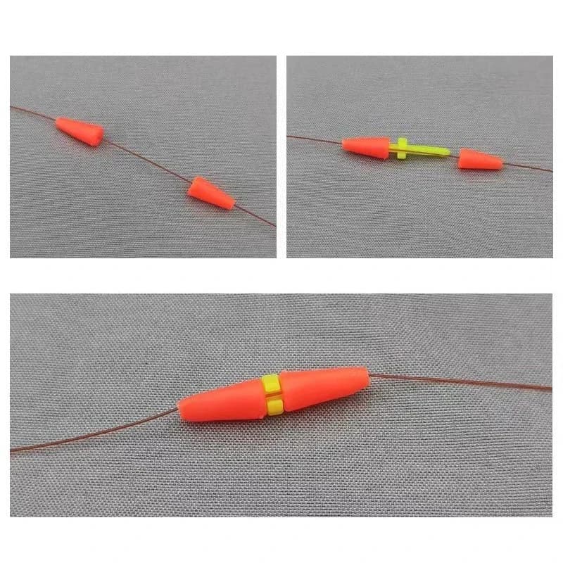 30 stop-flotteurs anti-vent pêche rocheuse mer : accessoires flotteurs stoppeurs pour cannes à pêche