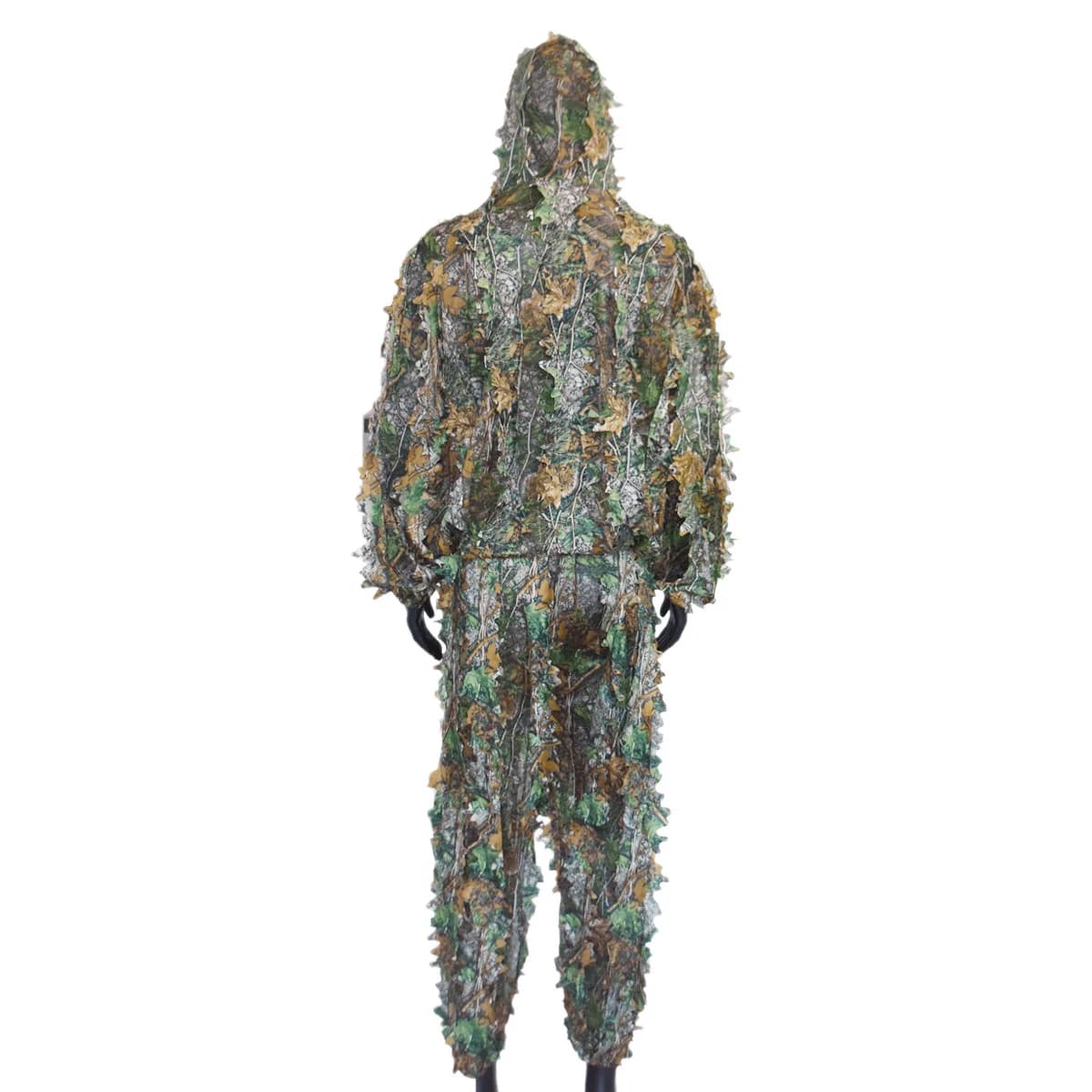 Cape camouflage arbre géant jungle invisible 3D - Tenue pêche dissimulation extrême feuilles d'érable