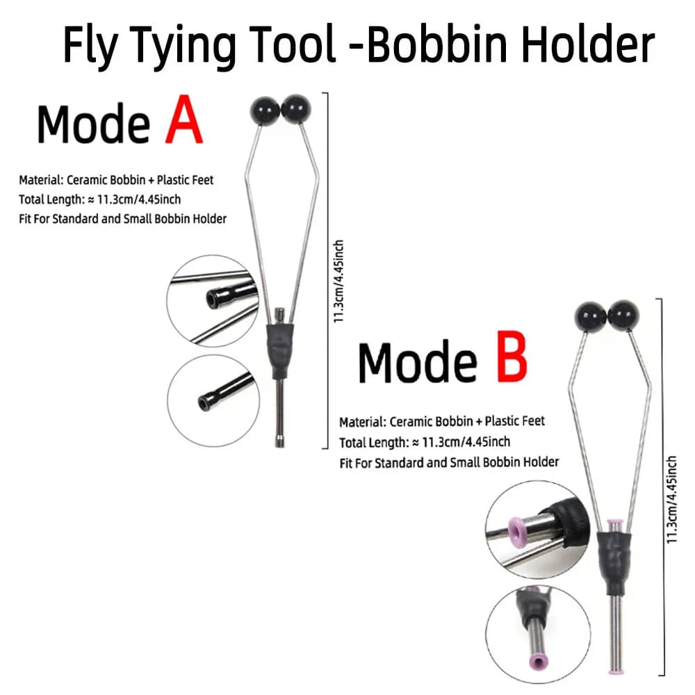 Bobbin ceramique fly tying - porte-fil bicéramique pour mouches sèches nymphes streamers