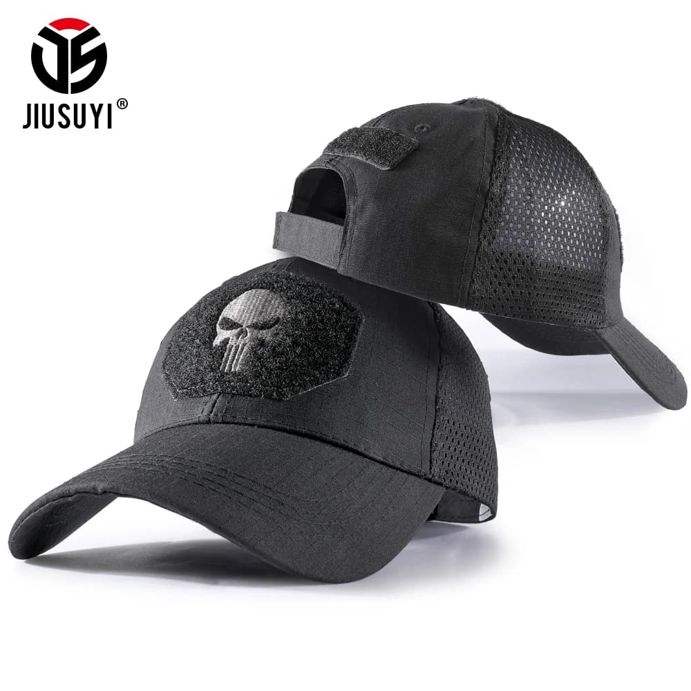Casquette baseball respirante pêche sport outdoor - Protection solaire mesh snapback randonnée chasse