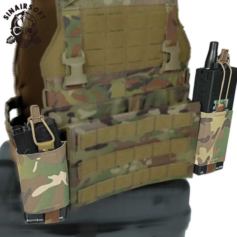 Pochette latérale tactique V2 Wingman - Porte-magazines élastique pour pêcheurs équipés