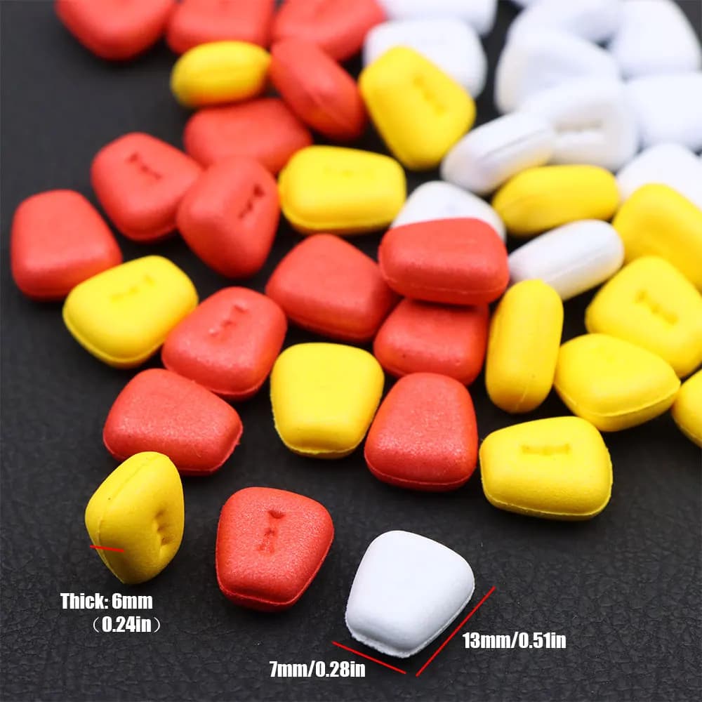 15 boilies carpe imitation maïs - appâts flottants pour method feeder et montages hair rig