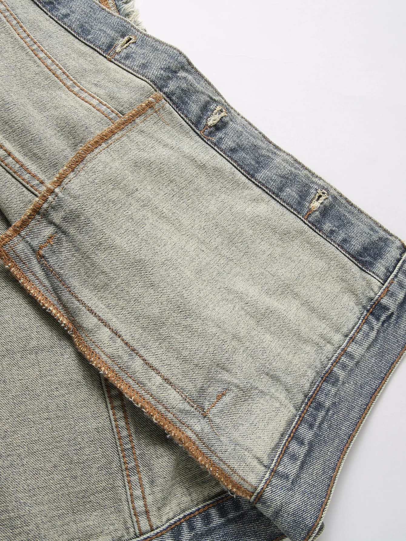 Veste sans manches en denim pour homme printemps automne, détails franges décontracté tendance