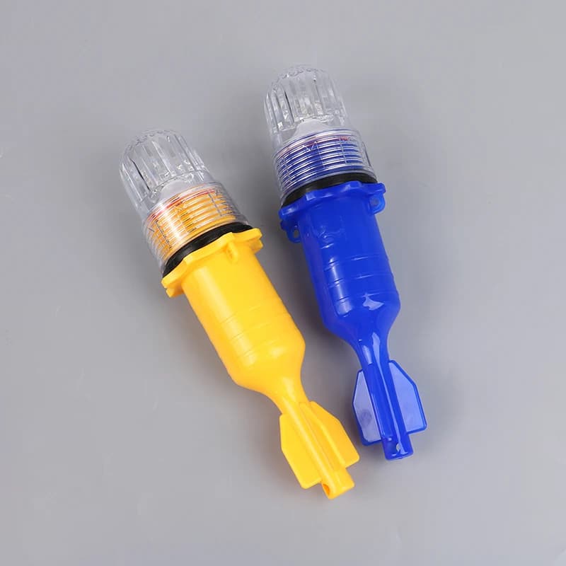 Lampe de pêche sous-marine à double flash - Balise lumineuse pour filets et détection de poissons