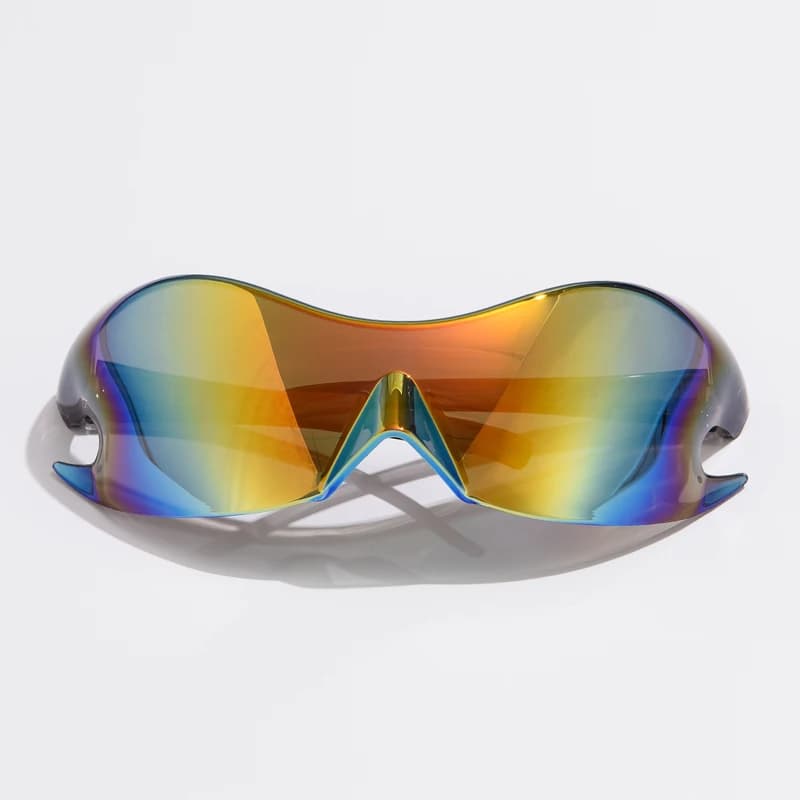 Lunettes de pêche luxe punk unisexe - Style one piece - Vélo hip hop UV400