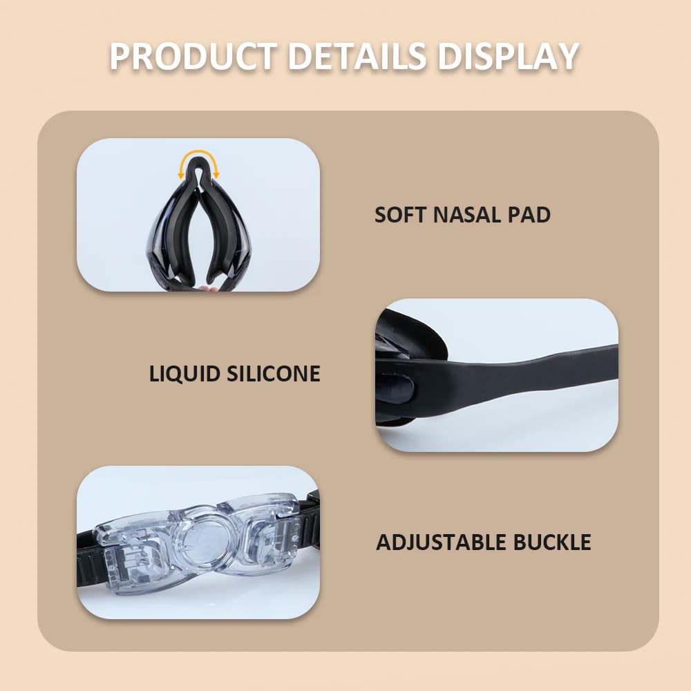 Lunettes de natation professionnelles 100% UV étanches pour pêcheurs tous âges