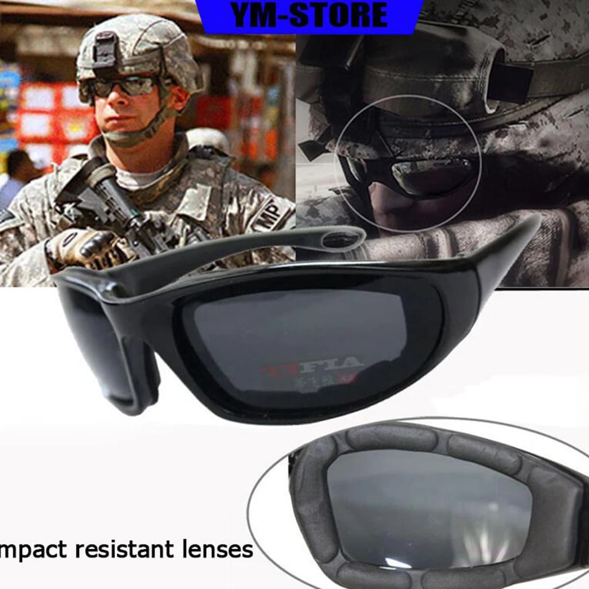 Lunettes de pêche tactiques CS Impact Protection pour femmes - Protection anti-vent et anti-UV