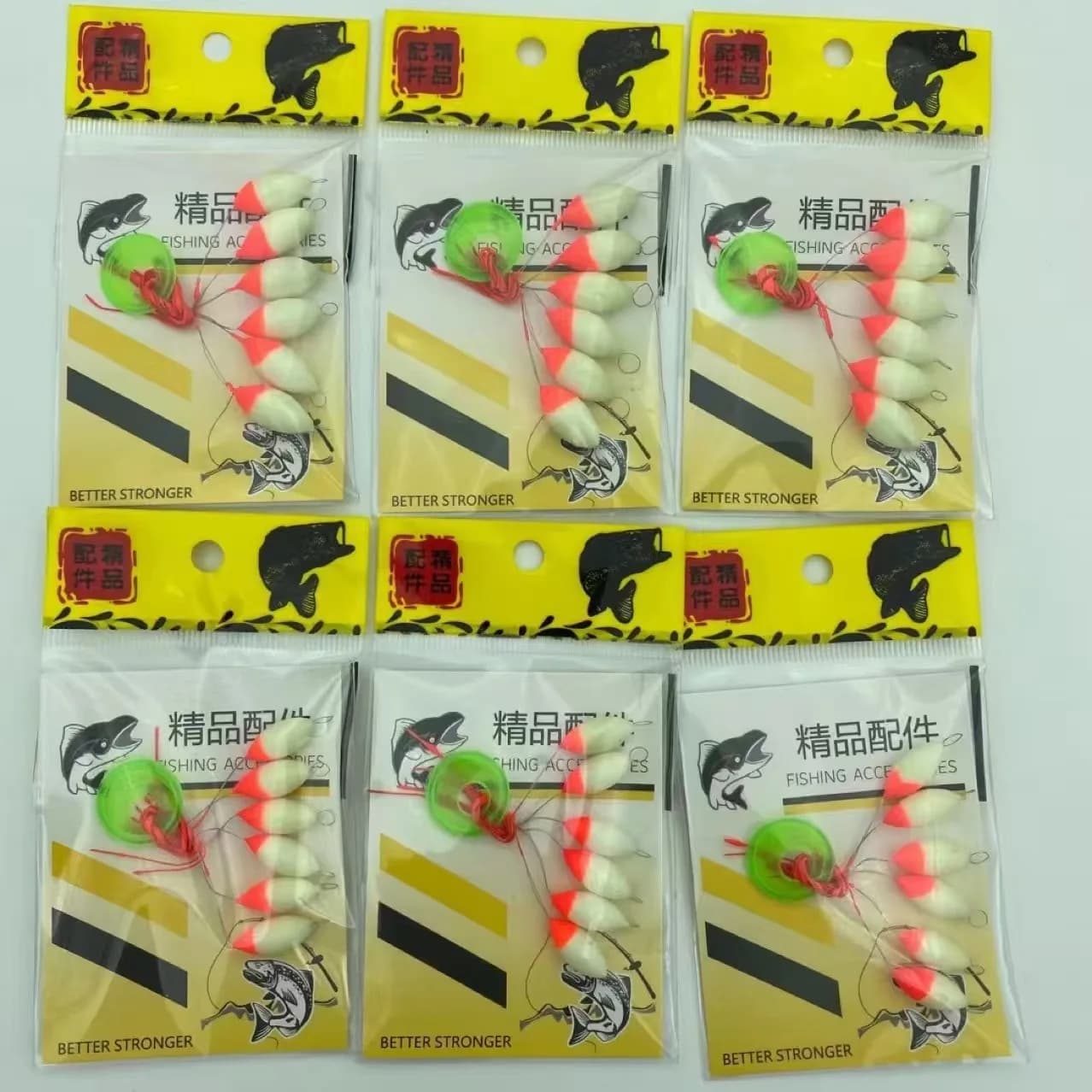 36 boules ovales luminescentes pour pêche carpe nocturne - 6 sachets de haricots flottants 7 étoiles