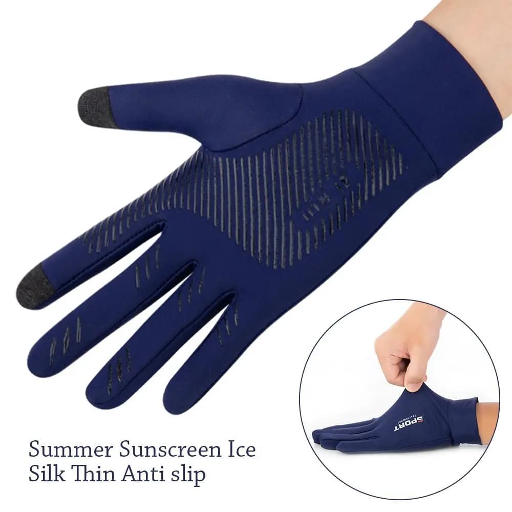 Gants protection UV été hommes femmes - respirants élastiques fins anti-dérapage mitaines solaire