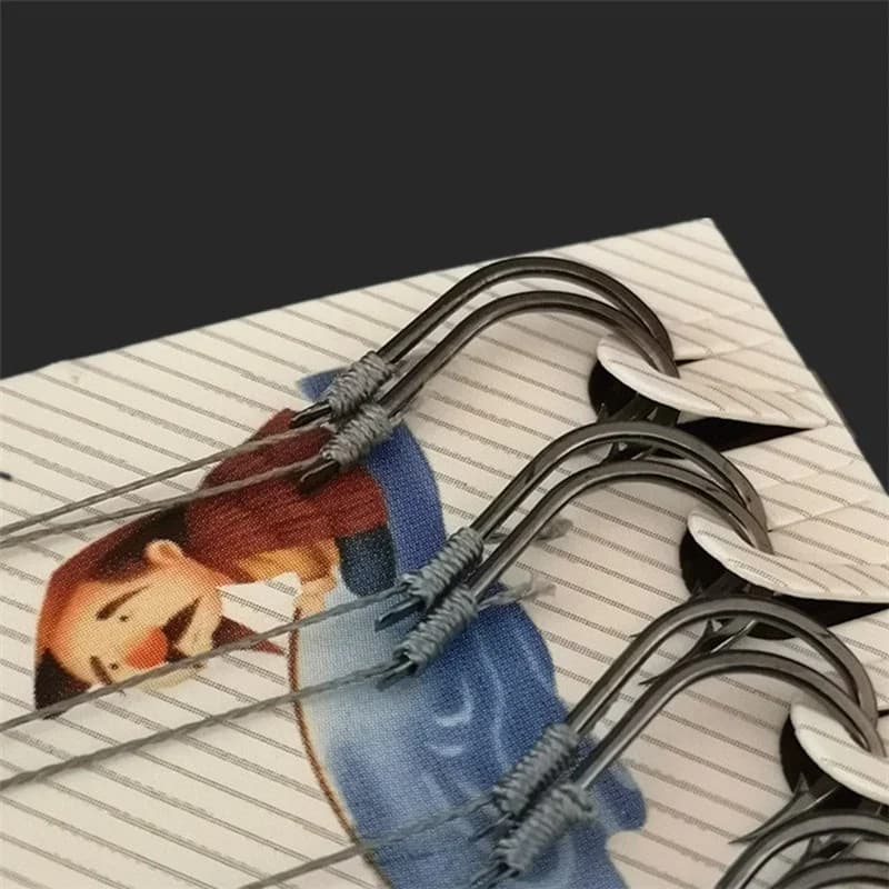 Lot de 5 hacks double pointe robustes pour ligne principale ou sous-ligne accessoires pêche carnassiers