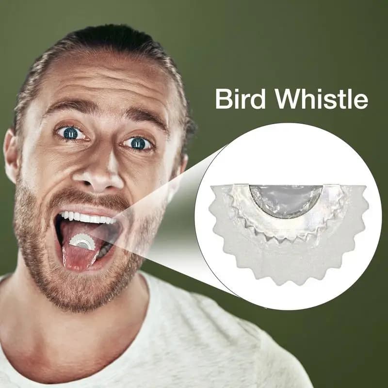 Sifflet oiseau caché dans bouche - appeleur magique pêche trucs divertissement outil amusement