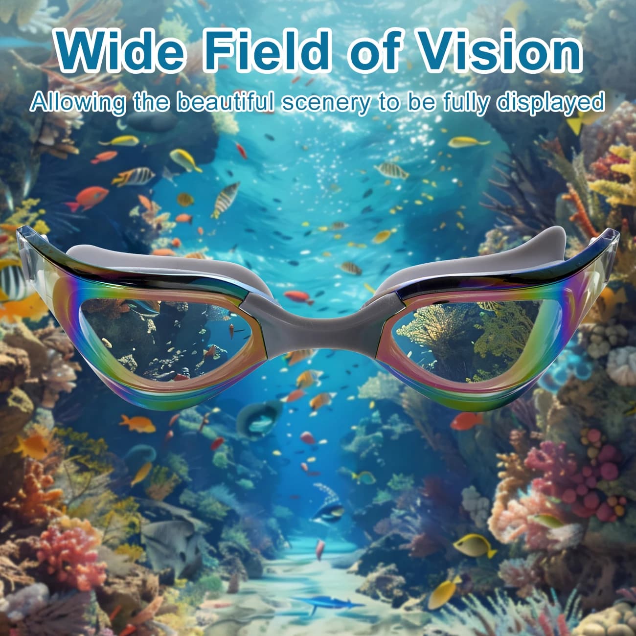 Lunettes de natation adultes anti-buée UV protection silicone doux étanches piscine eau libre