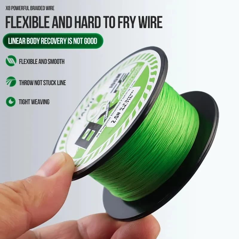 Ligne de pêche japonaise TAIYU 8 brins 100m résistance 32LB à 72LB pour carpe durable et fluide