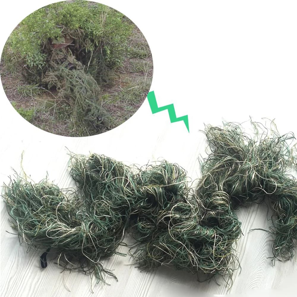Accessoires camouflage Ghillie pour pêche - Rembourrage feuillu pour tenue de pêche
