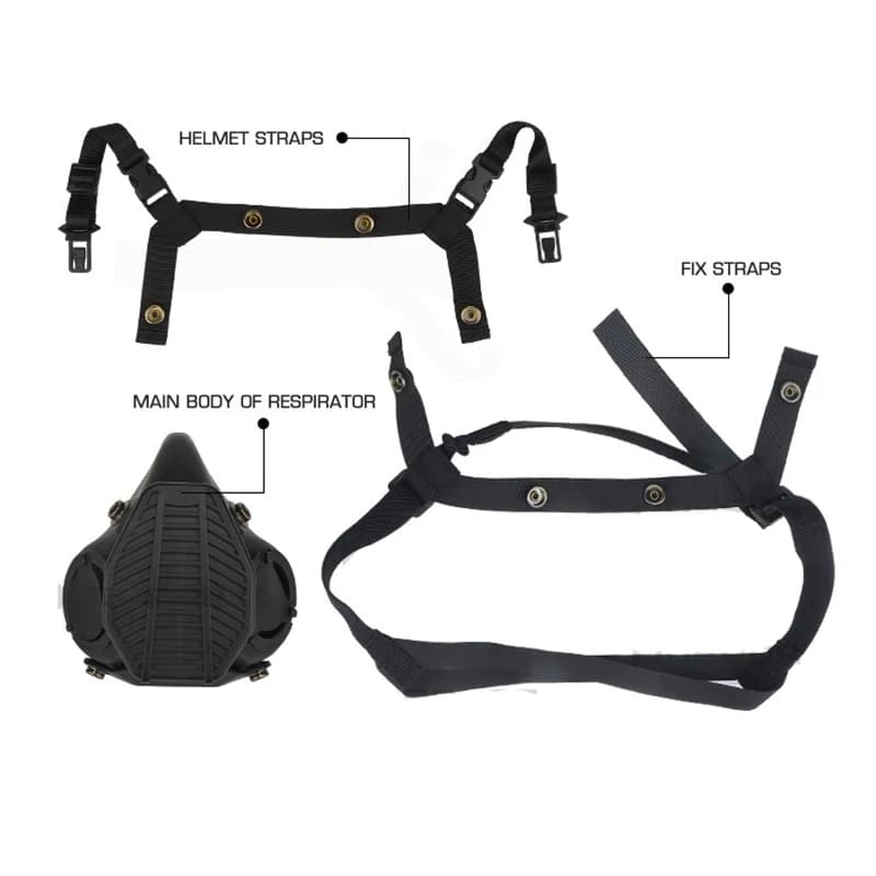 Respirateur combat SOTR masque anti-poussière - Jeux de guerre chasse pêche - Accessoire tactique