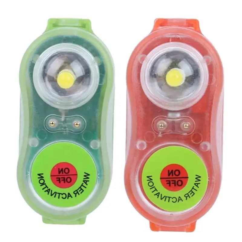Lampe LED pour gilet de sauvetage étanche activation eau mer adulte sécurité pêche bateau survie