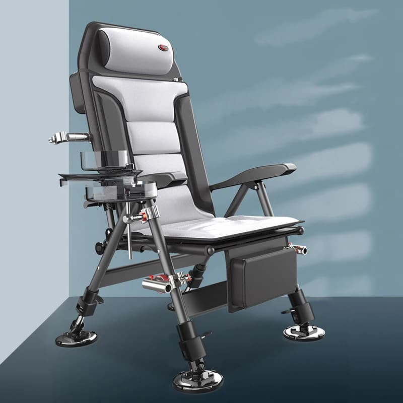 Chaise pêche européenne pliante portable 200KG multifonction pour pêche sauvage et camping robuste