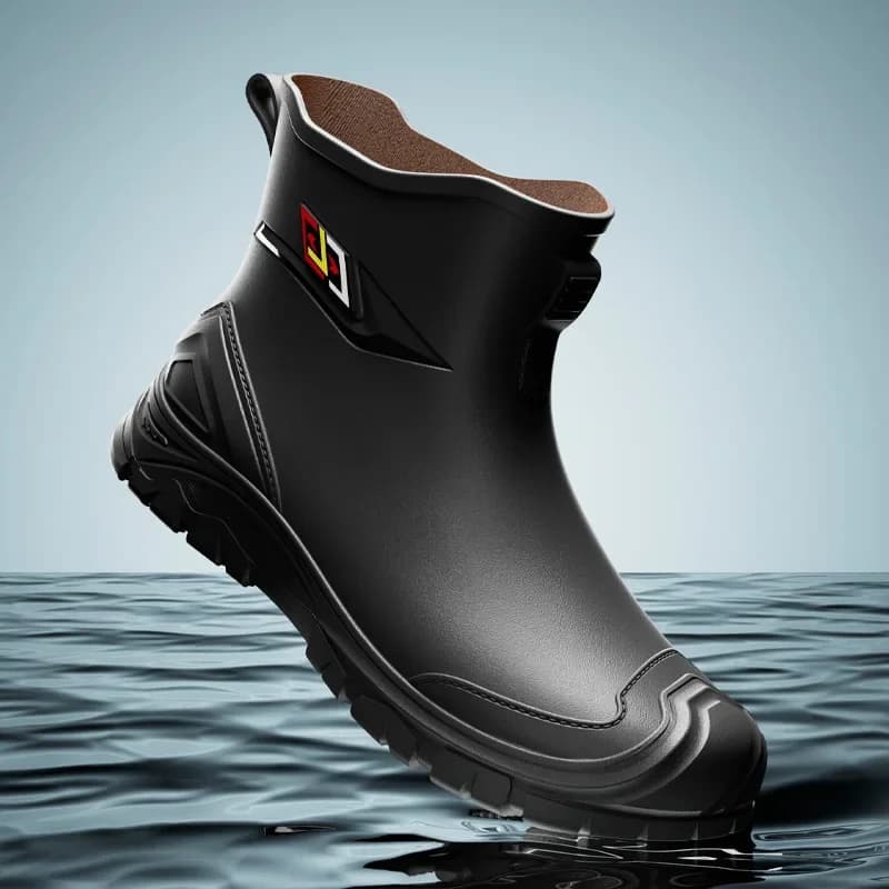 Bottes pluie tendance 2025 pêche homme courtes imperméables antidérapantes outdoor jardin chasse