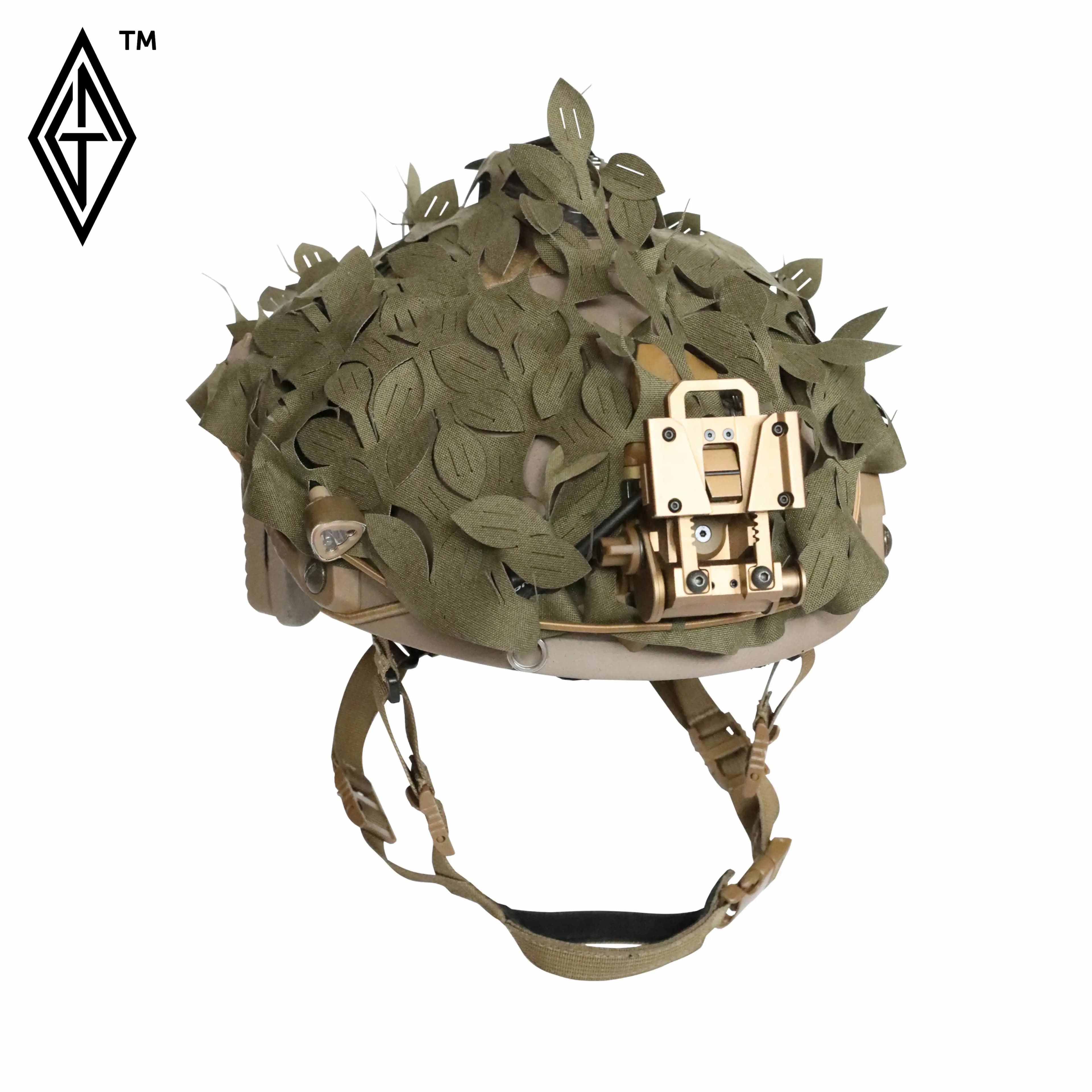 Housse de casque camouflage 3D modulable - Discrétion optimale pour pêche à l'affût