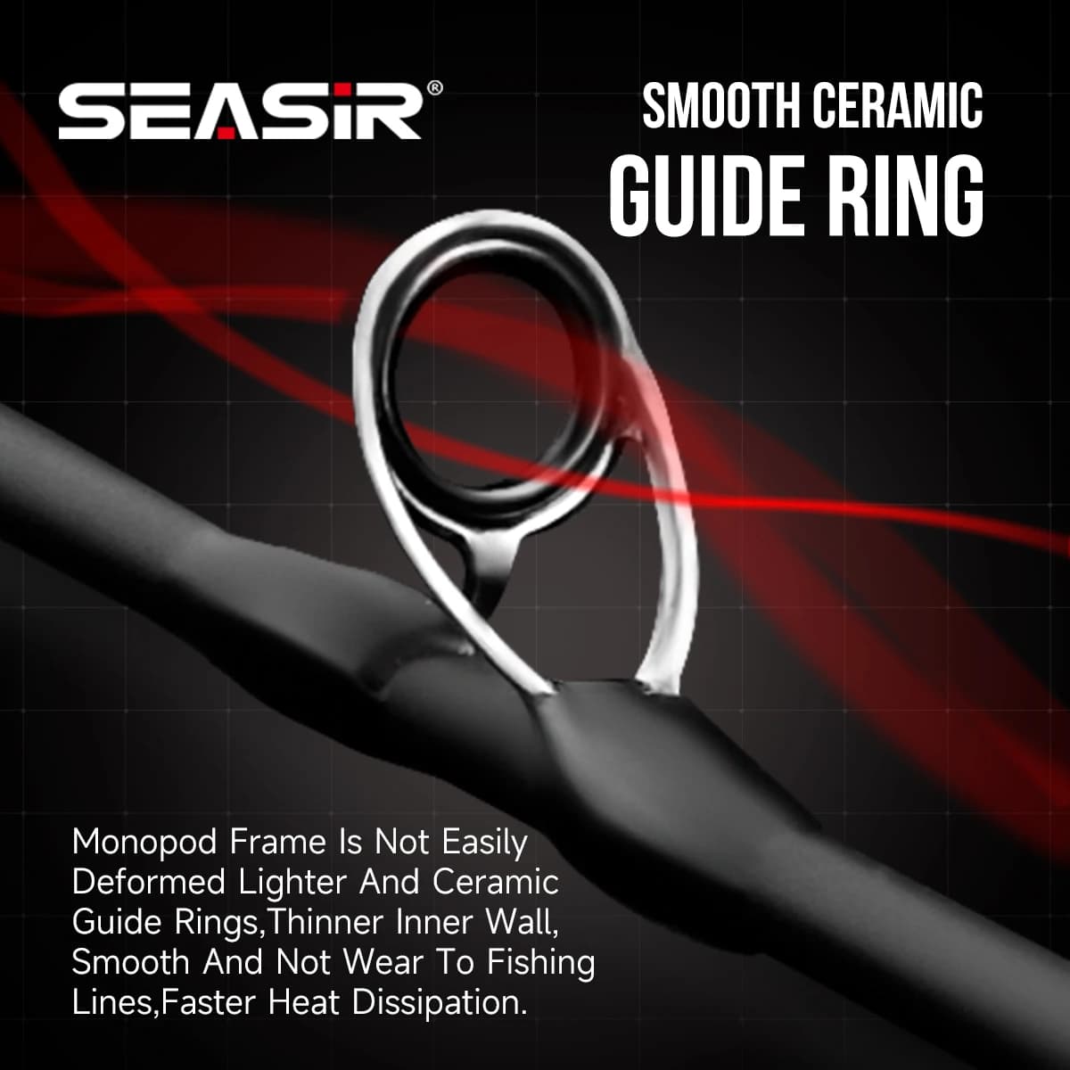 Canne BFS ultralight Seasir Zero 43g fibre carbone 1.53M pour leurres 1.5-6g pêche rivière