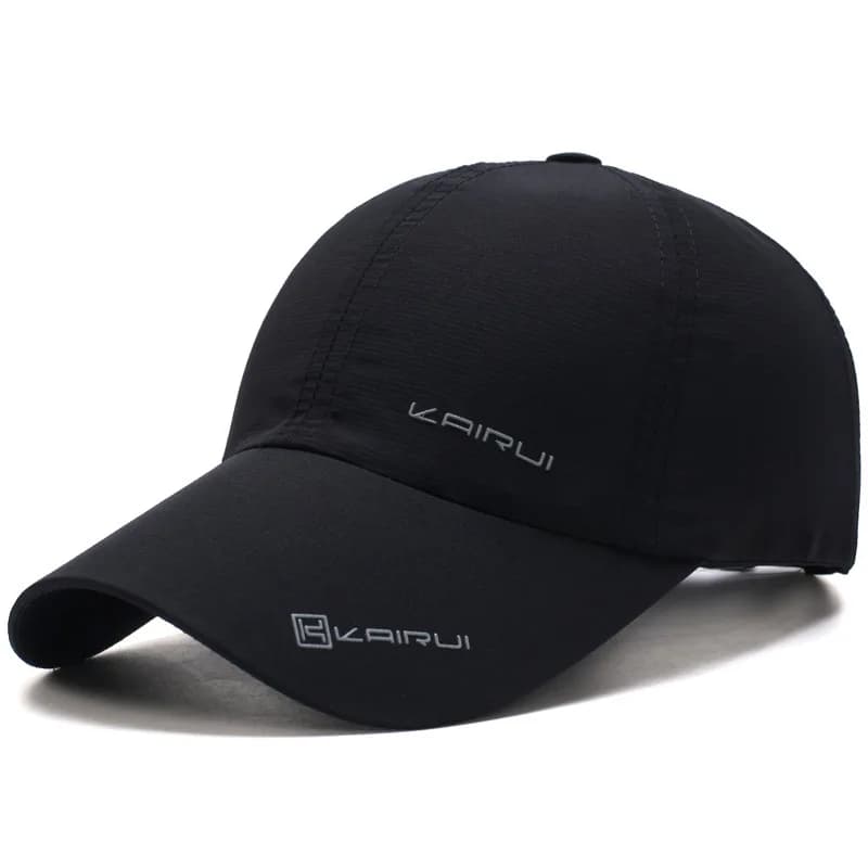 Casquette baseball sport unie protection solaire - Pour pêche rapide séchage bouton pression adulte