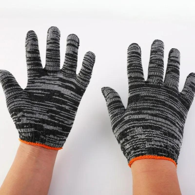 Lot de 5/10 paires gants de pêche travail coton résistants anti-dérapants pour pêche sportive