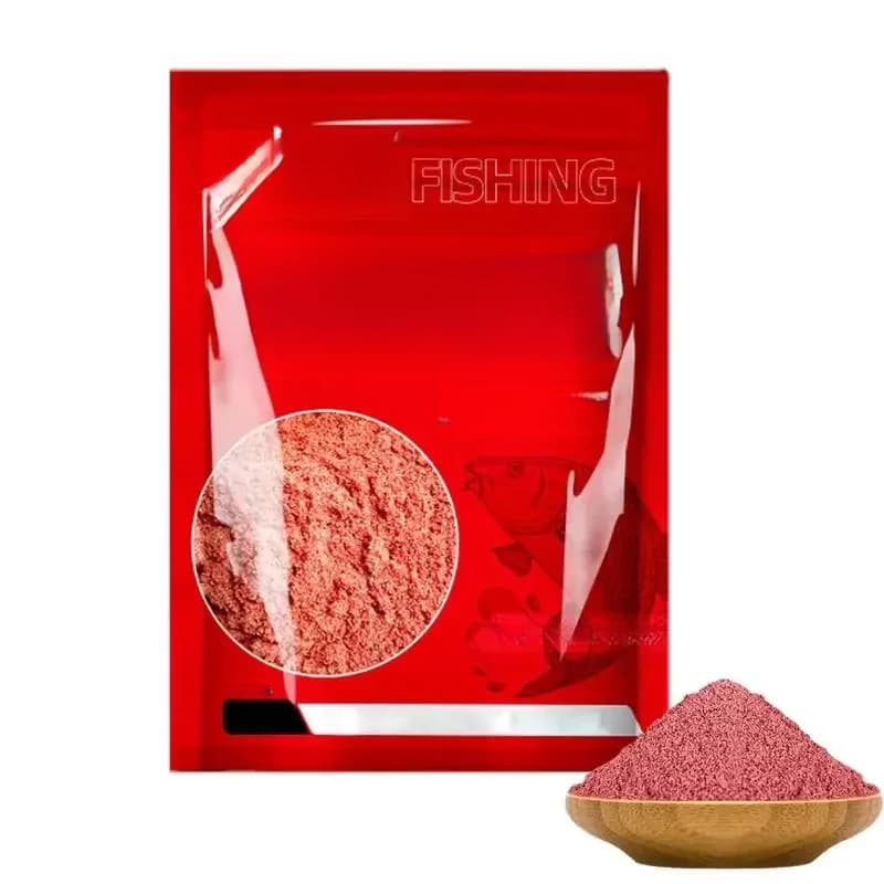 Poudre d'appât asticot rouge concentrée, attractant puissant senteur poisson pour pêche en eau douce