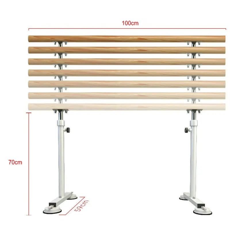 Barre de danse 1m pour appui jambe - Réglable 80-120cm pour pratique ballet et équilibre à domicile