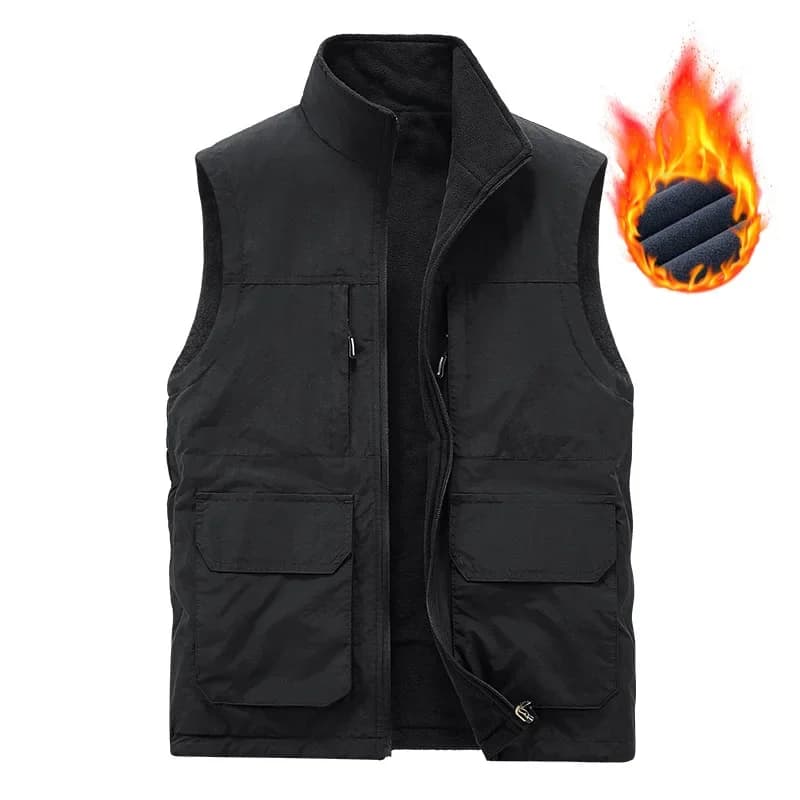 Gilet de pêche mesh respirant pour bénévoles - Veste extérieure loose avec logo imprimé