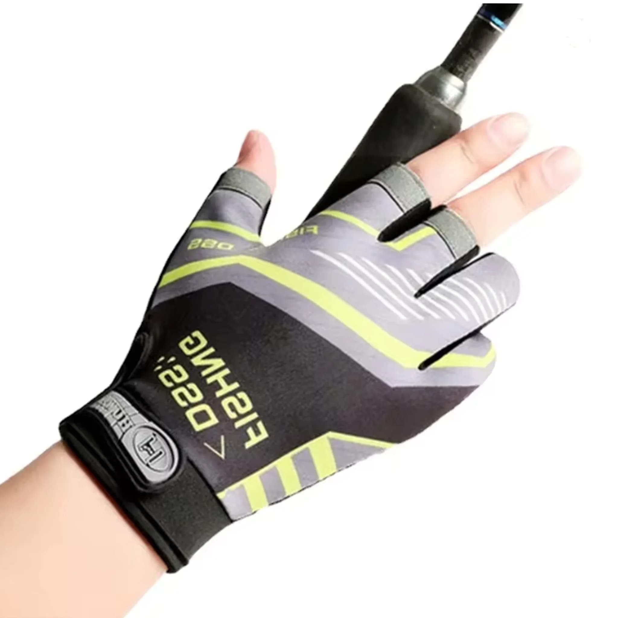 Gants pêche 3 doigts Luya - Protection anti-coupure anti-UV respirants pour équipement pêche sportive