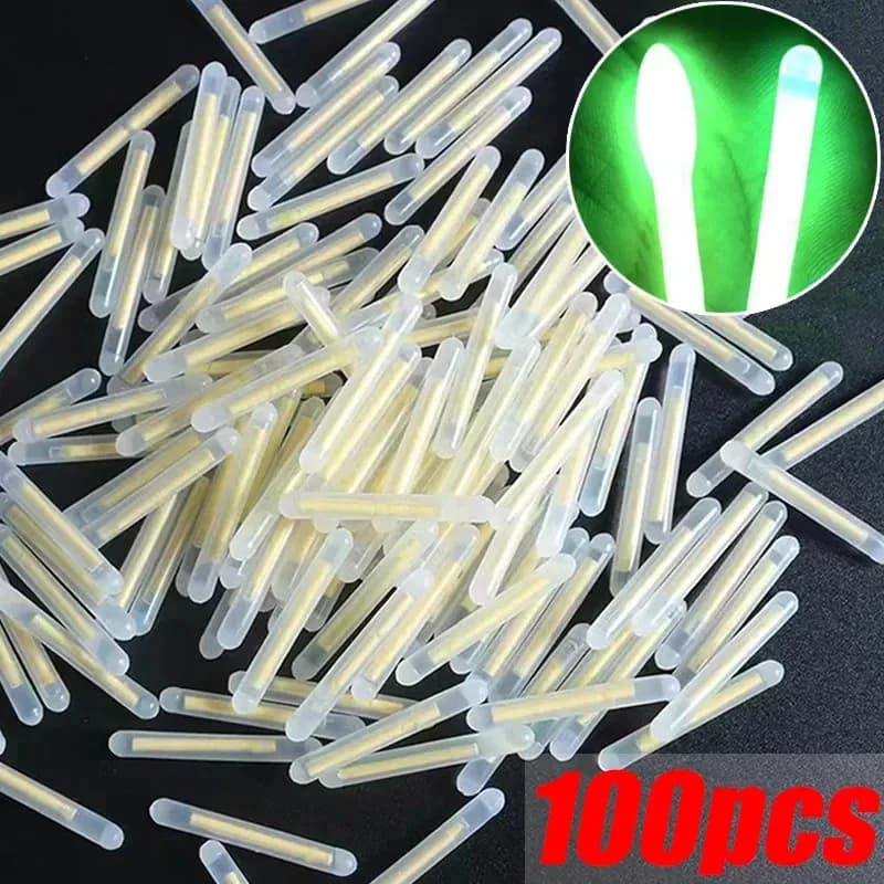 Bâtonnets luminescents BRAVMACK 50/100pcs fluo pêche nuit tige flottante phosphorescente
