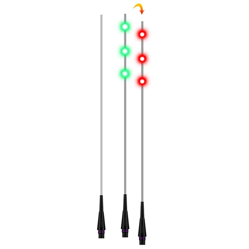 Kit de pêche nocturne DIY avec leurre à queue en fibre optique et tube lumineux LED à gravité