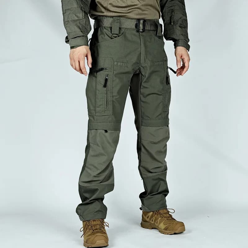 Pantalon cargo tactique imperméable homme - Idéal pour pêche par temps de pluie, respirant et résistant