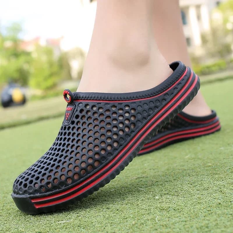 Sandales piscine homme été plage jardin - Chaussures d'eau unisexe confortables douche extérieur