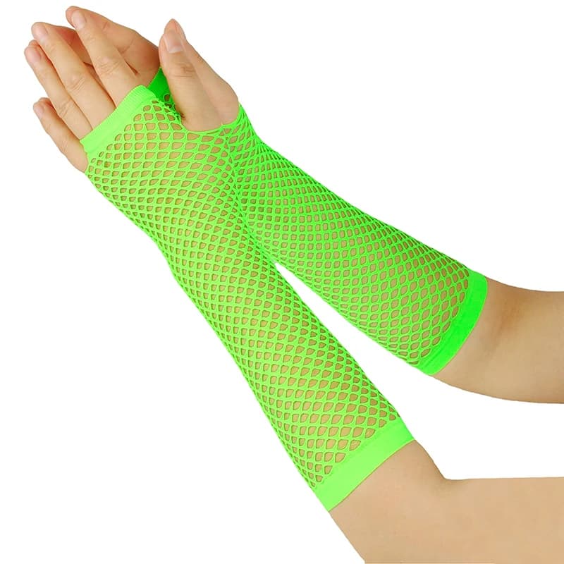 Gants résille longs sans doigts sexy fête pêche nuit gothique punk danse accessoires fille mode