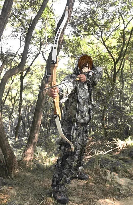 Combinaison Ghillie camouflage 3D feuilles - Tenue bionique respirante pour pêche et chasse